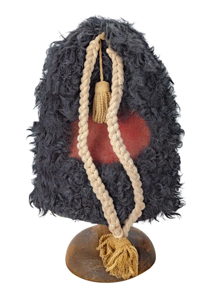 RARE 19th C. DUKE of LANCASTER REGT. WAR of 1812 GRENADIER BEARSKIN MITRE HAT