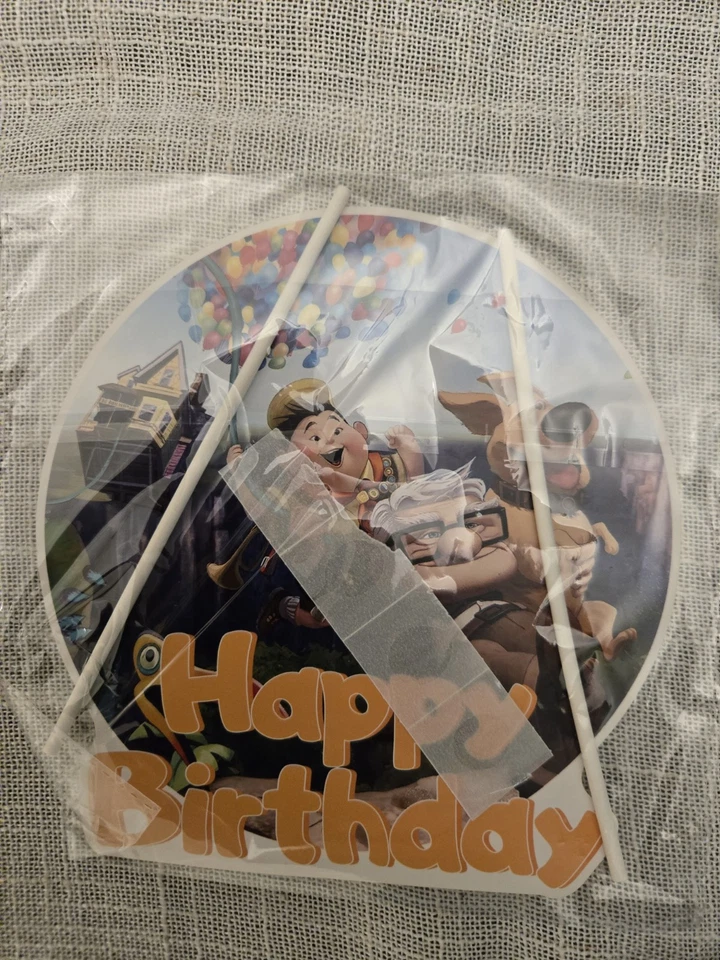 Conjunto de decoraciones de cumpleaños de suministros de fiesta de dibujos animados Pixar Up 28x58" foto pancarta Foto 3 de 4