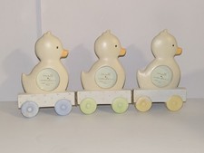 Ducks In A Row Trio Hinged Baby Photo Frame