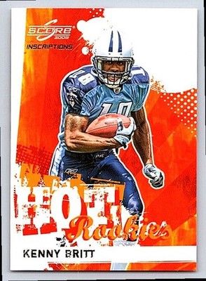 2009 Score Inscriptions Hot Rookies  Kenny Britt 15 253/499