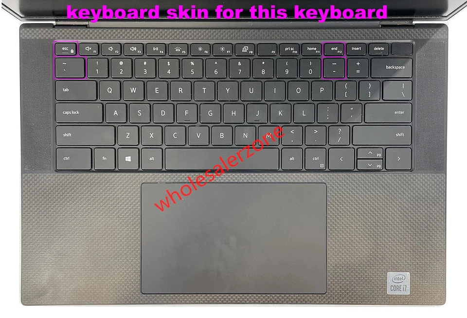 New US Keyboard Skin Cover for Dell Precision 5550 5560 5570 5750 5760 5770 P91F - Image 3 of 4