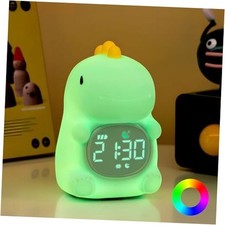 Alarm Clock with Night Light for Kids with Sleep Training and Sound Dinosaurs