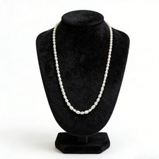 Natural Freshwater Pearl Baroque Style Choker  Healing Reiki Necklace Women
