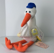 Vintage Y2K Stephan Enterprises Tiny Treasures Plush Stork Baby Bundle 1999