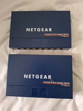 Netgear ProSafe 8 Port Gigabit Switch GS108 with PSU & free postage.