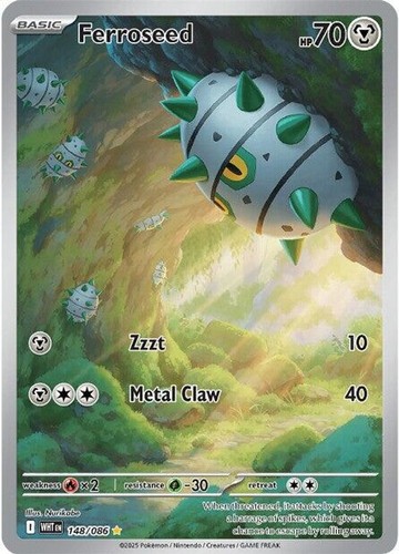 Holofoil Ferroseed - 148/086 - NM - SV: White Flare