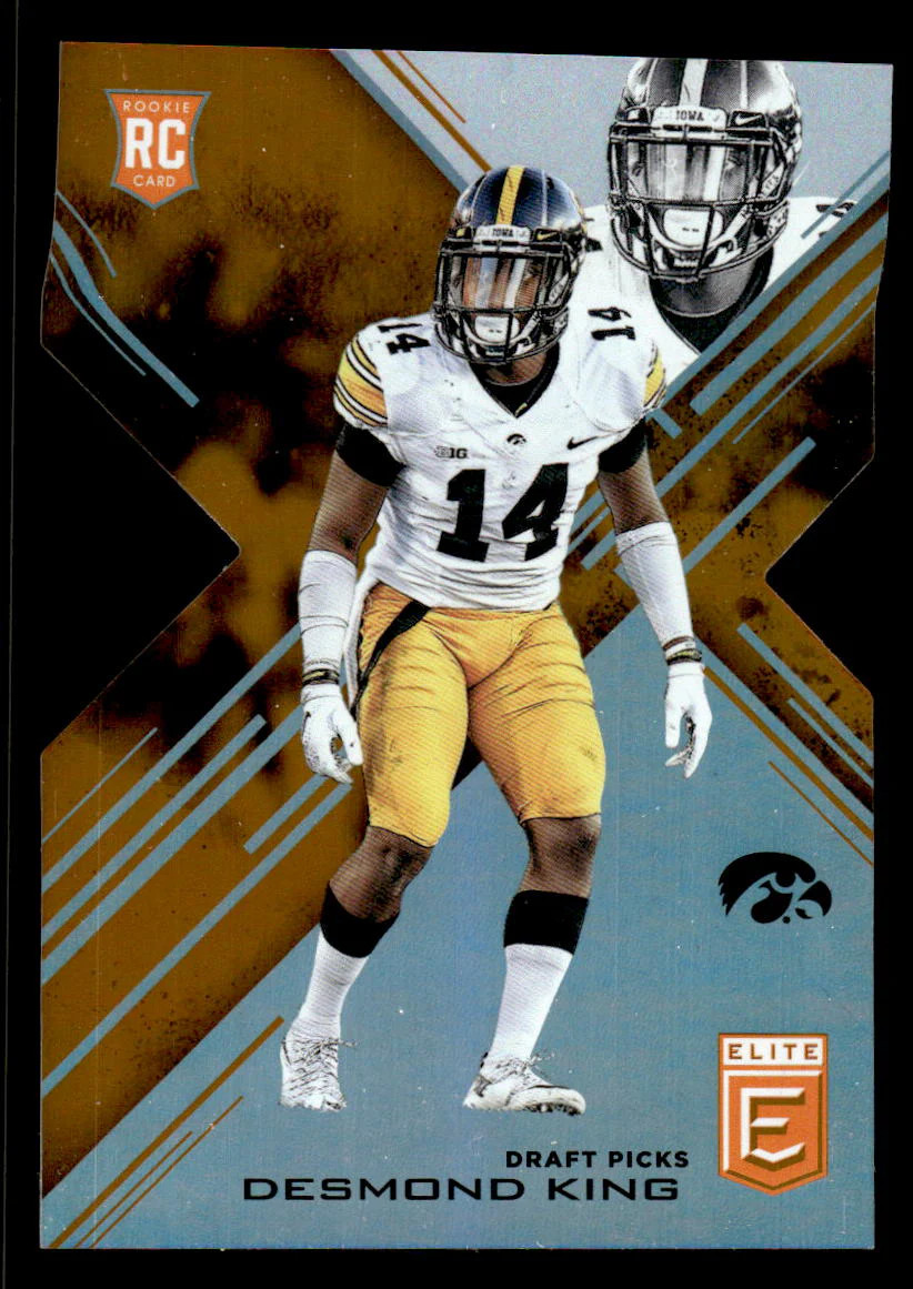 Desmond King Panini Elite Draft Picks #121 Orange Die-Cut