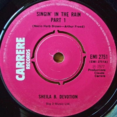 Sheila B. Devotion* - Singin' In The Rain (7'', Single, Pus)