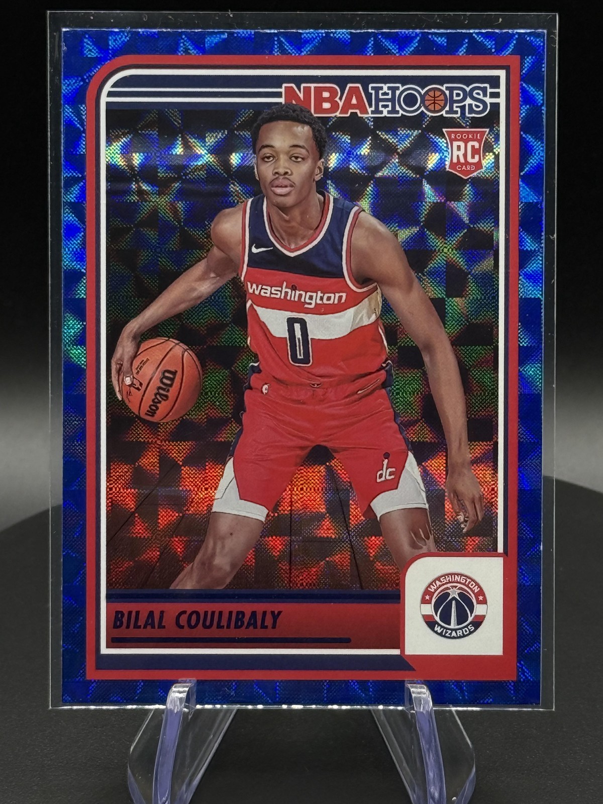 2023-24 Hoops #276 Bilal Coulibaly Hyper Blue RC