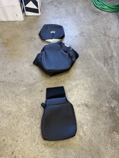 2019-2026 Chevrolet Gmc Black Wred Stitch Leathervinyl Jump Seat Covers