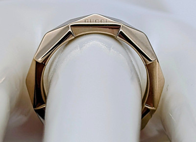 Gucci Link to Love Ring Nieten Gelbgold 750/18K   5,80g   (Gr. 53) #3170