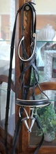 Courbette Lemetex Full Horse/Oversize XF Black English Dressage Bridle + Reins