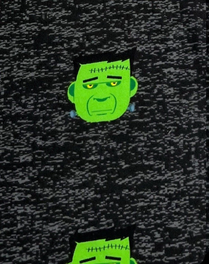 Leggings LuLaRoe TC2 Alto Curvilíneo 2 Divertidos NEGROS Mancha FRANKENSTEIN HALLOWEEN Monstruo Foto 3 de 4