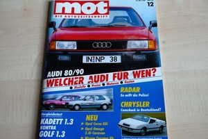 5) MOT 12/1988 - Mitsubishi Galant Technikanaly - Audi V8 3.6 Motor mit 250 tech