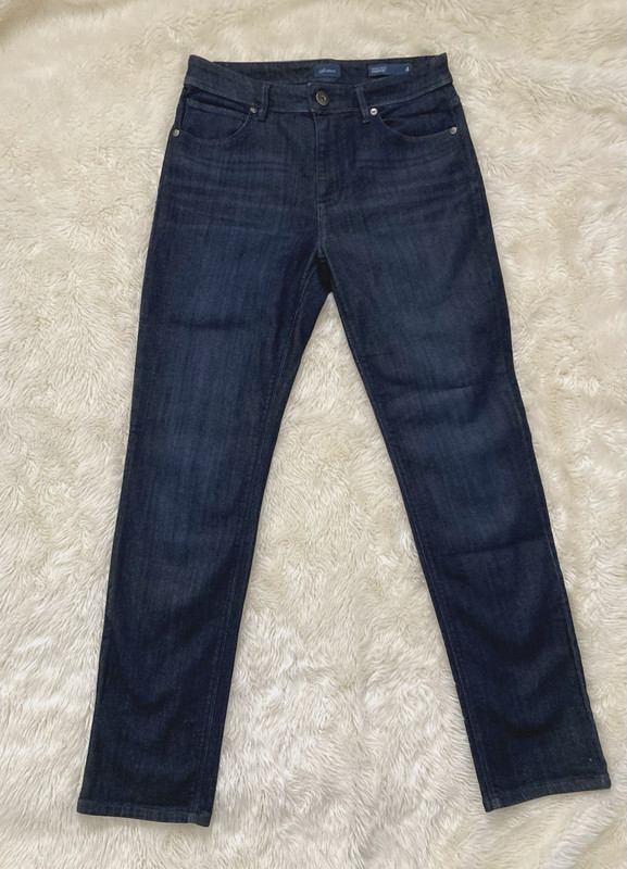 J Jill Denim Jeans Women's 4 Dark Blue High Rise Straight Leg City Casual