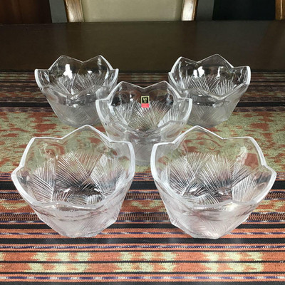 KAGAMI CRYSTAL Bowl 11.5x8cm/4.52x3.14