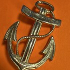 LIDZ Mark Gold Tone Anchor Navy Badge Pin Militaria Collectible Military Theme — photo 2