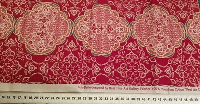 50 x 110 cm Art Gallery ''Bari Feel the difference'' weinrot grau Ornamente