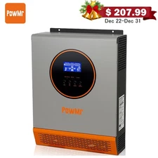 2400W 24V Solar Inverter Hybrid 110V/120V Off Grid 80A Charge Controller PV 80V