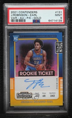 2021 Contenders Premium Edition Gold /10 Jeremiah Robinson-Earl Rookie Auto RC