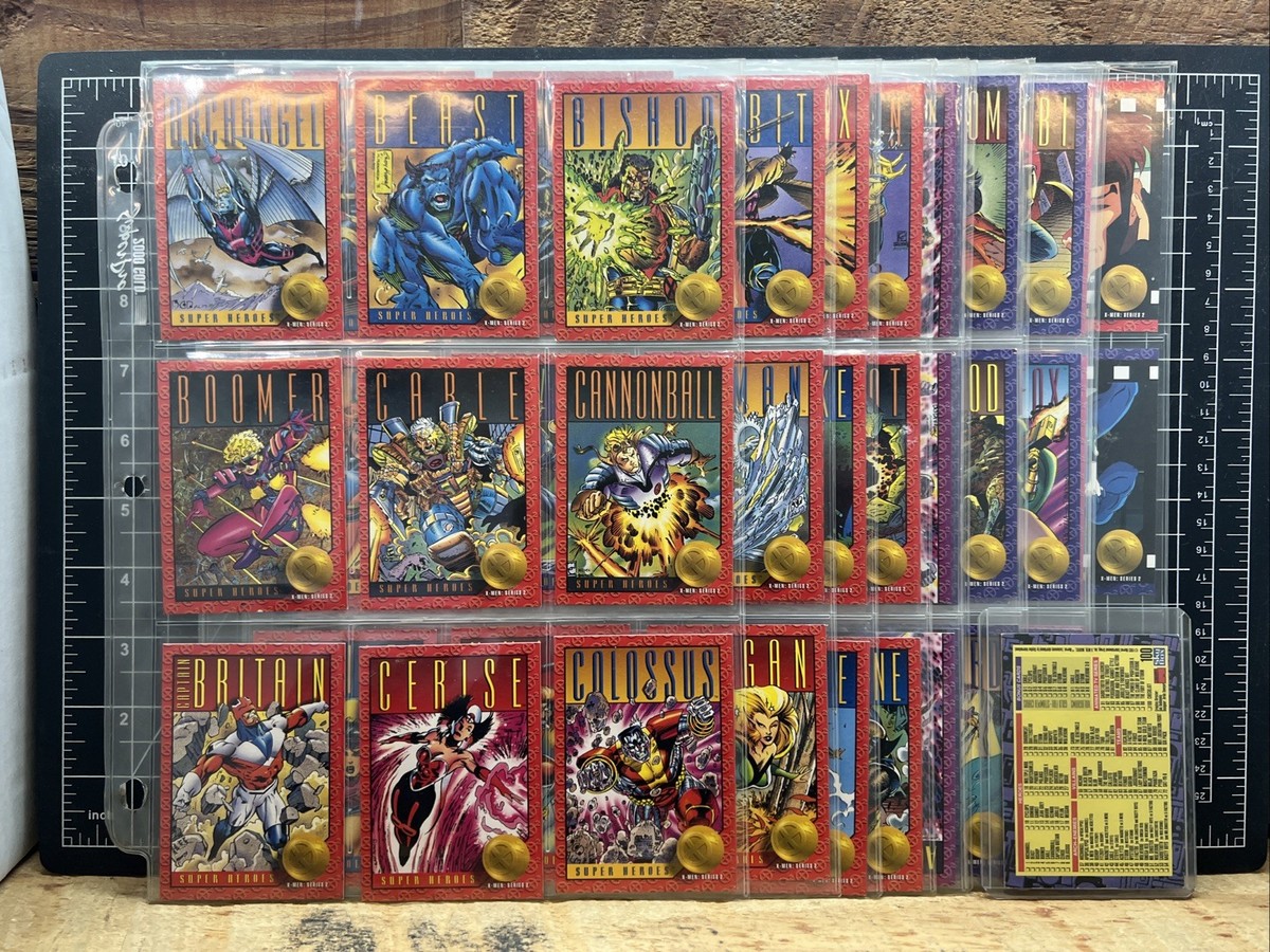 1993 X-Men Series 2 Trading Cards 1-100 Complete Base Set Skybox