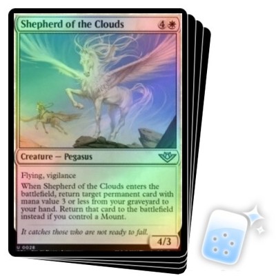 FOIL SHEPHERD OF THE CLOUDS X4 Outlaws Of Thunder Junction OTJ Magic MTG CARD
