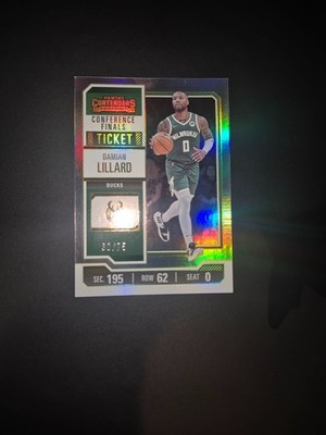 2023-24 Panini Contenders Conference Finals Ticket #9 Damian Lillard /75 - BSK