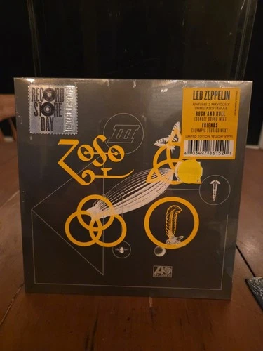 LED ZEPPELIN Rock And Roll 2018 RSD Yellow Vinyl 7" Single Factory Sealed