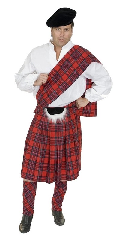 Scottish Kilt Outfit Costume