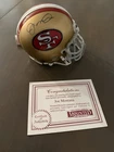 Joe Montana Signed Mini Helmet Hologram COA & Certificate 49ers w/ Case