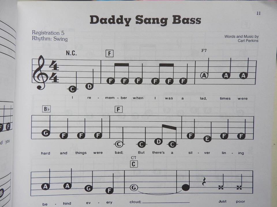 Johnny Cash - EZ Play Today 55 for Organs Pianos & electronic keyboards 3rd Edit - Image 4 of 4