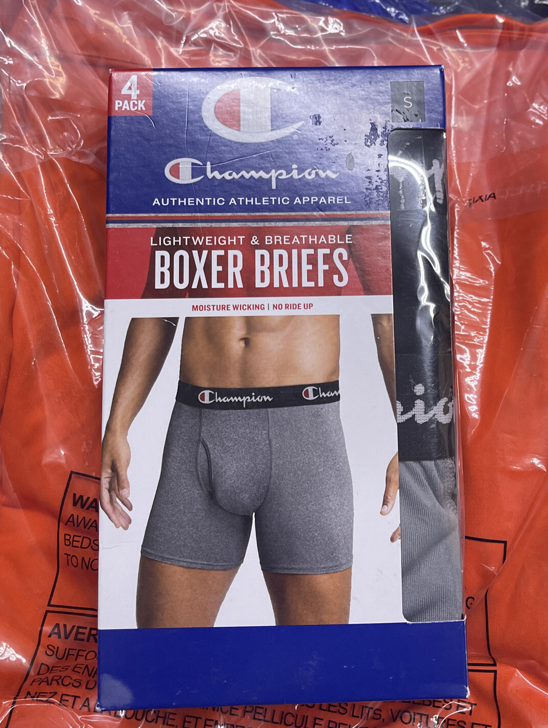 kompleksitet angst bede Champion 4-Pack Boxer Briefs Lightweight & Breathable Men's Size Small for  sale online | eBay