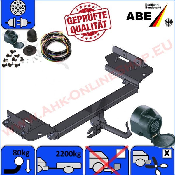 AHK & ES13 FüR KIA Sportage Bj. 04-10 Typ JE - AnhäNgerkupplung E-Satz Komplett-image