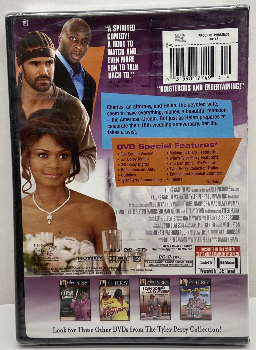 DIARY OF A MAD BLACK WOMAN (NEW,DVD) 31398177494| eBay