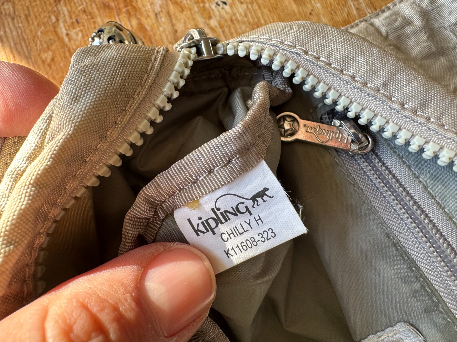 KIPLING SILVER HANDBAG SHOULDER STRAP SHOPPER BAG… - image 14