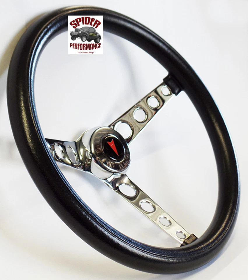 1969-1989 Pontiac steering wheel 14 1/2" CLASSIC CHROME - Image 2 of 4