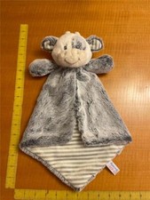 2018 Aurora Baby Gray Cow White Stripe Security Blanket Lovey