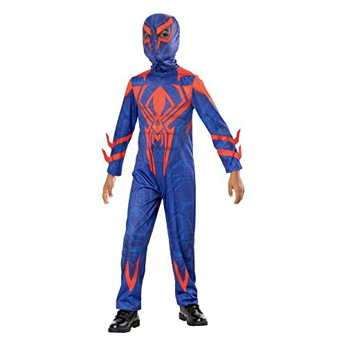 SV2 - SPIDER-MAN 2099 CHILD - FANCY DRESS COSTUME (SIZE: M Unisex Costumes NUOVO