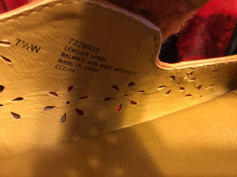 Sandalias de tacón Softspots para mujer de cuero con correa al tobillo talla 7,5 W Foto 3 de 4