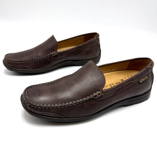 Memphisto Cool Air Brown Slip On Loafers Comfort Casual Shoes Mens Size 8.5 Size