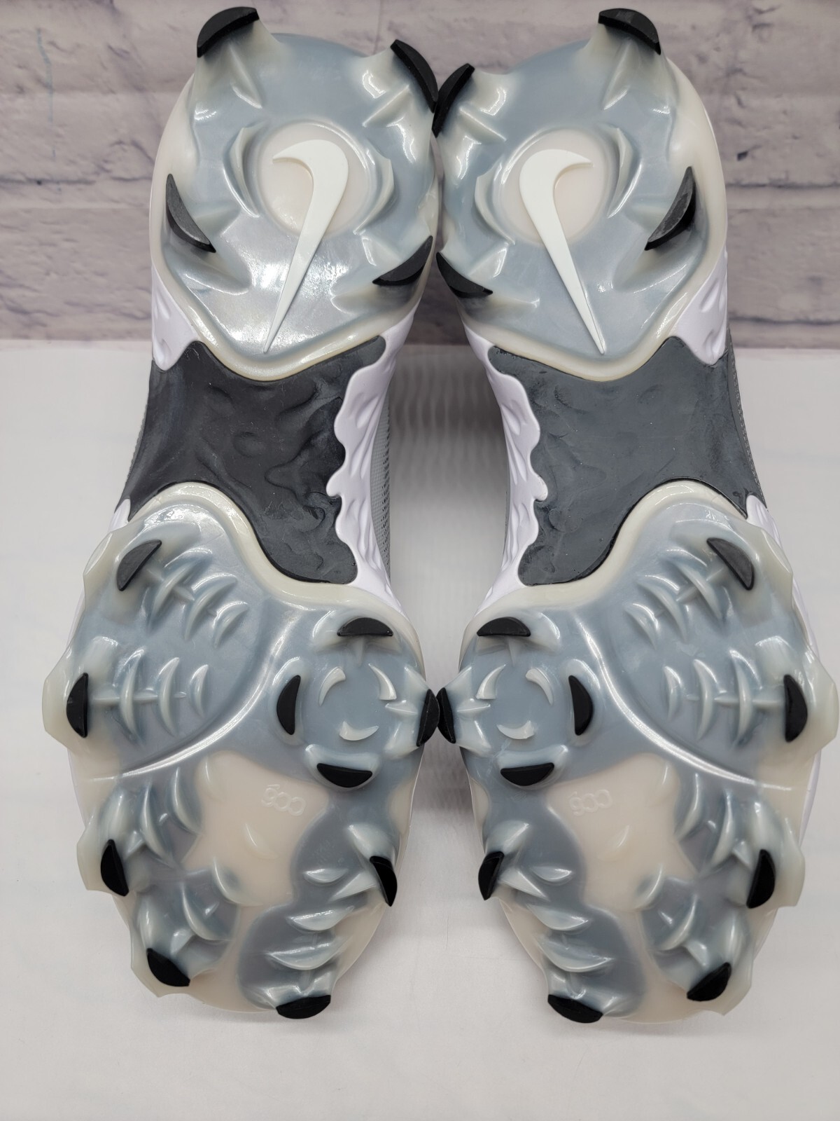 Nike React Baseball Cleats Alpha Huarache 3 Gray High Top CZ4455-005 Size 14  thumbnail 9