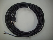 Stromkabel Anschlusskabel -12m- Kontaktstecker - Dunkelgrau -2 x 0,75 mm/2- 