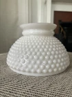 Beautiful Antique Hobnail Small Milk Glass Lamp Shade 6”