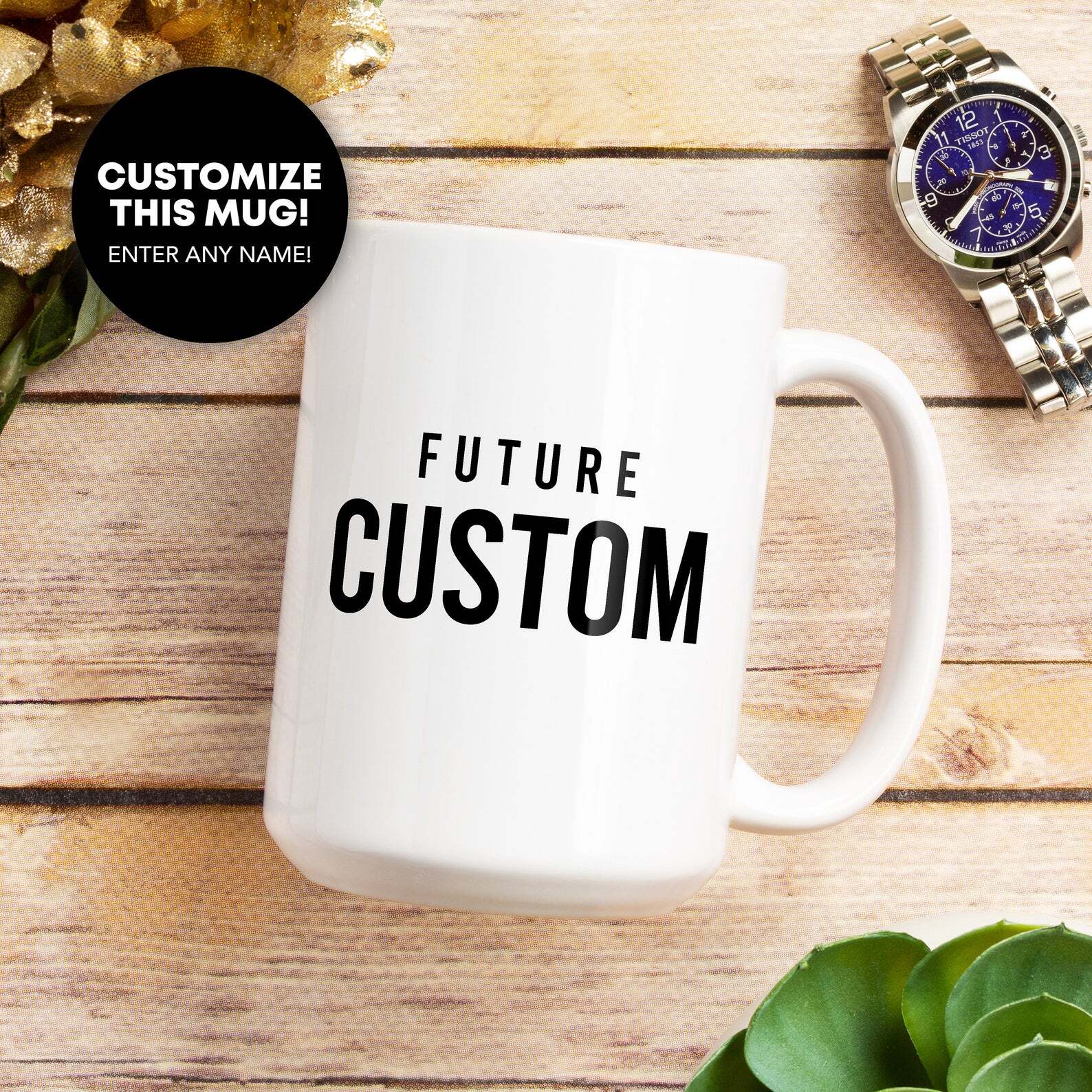 Custom Name Coffee Mug Personalized Mug For Men Future Dad Grandpa Grandad Uncle