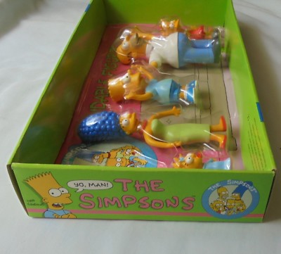 Lot De 8 Cardbacks Les Simpsons - Mattel 1990 - Homer, Marge, Bart, Lisa, Maggie
