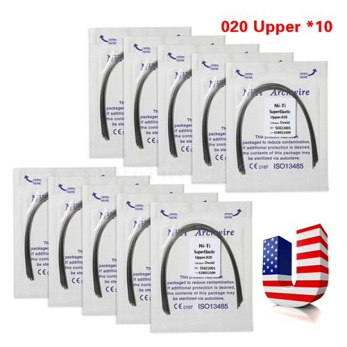 10 Confezioni Apparecchi Ortodontici Dentali Mini/Standard Roth/MBT 022 Ganci 345/Fili Arco O - Foto 64 di 104