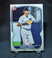 Marcos Cabrera 1st Rookie Card RC 2023 Bowman Prospects BP-46 New York Yankees 