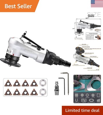 Lightweight Mini Pneumatic Chamfering Machine - 8 Blades & Anti-Blocking Design