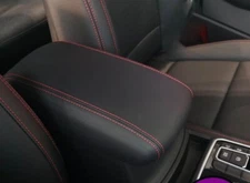 Black+Red Line Center Console Armrest Cover Fits For Jeep Grand Cherokee 2011-21