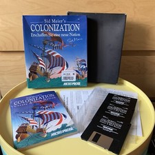 Sid Meier's Colonization Microprose 1993 PC Bigbox MS DOS komplett Vollständig